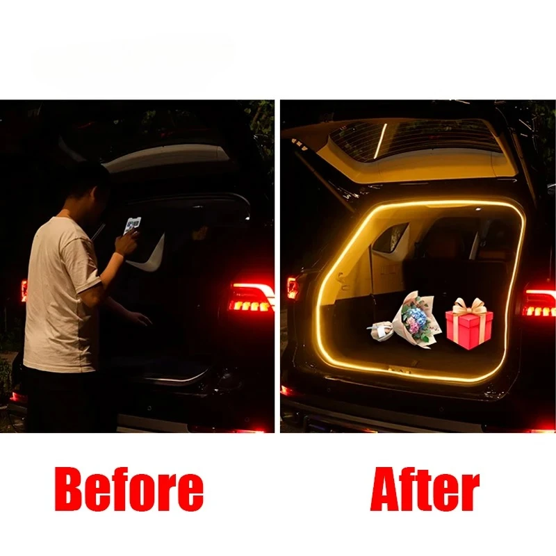 Car Trunk Ambient Light Bar Strip PVC Automatic Sensing Tailgate Lamp Parts For Chery Tiggo 8 Pro Max 2021-2025