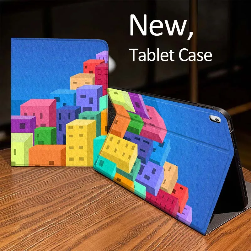 

Geometric Pattern House Case For iPad Pro 10th 11th 5th 6th 7 8 9 2 gen 11 13 M4 M5 10.2 9.7 12.9 10.5 10.9 Inch Tablet