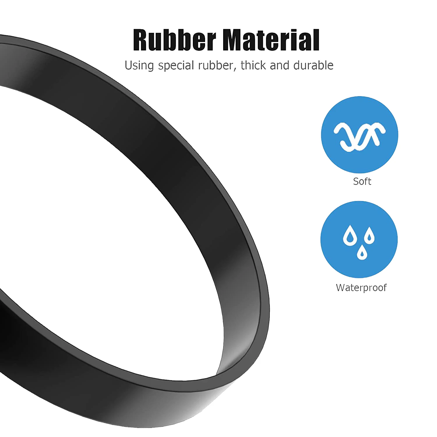 L65A 4 Pack Replacement E0205 Vacuum Belt for Eureka PowerSpeed Lightweight Vacuum Cleaner Belt Parts for Eureka Model NEU180