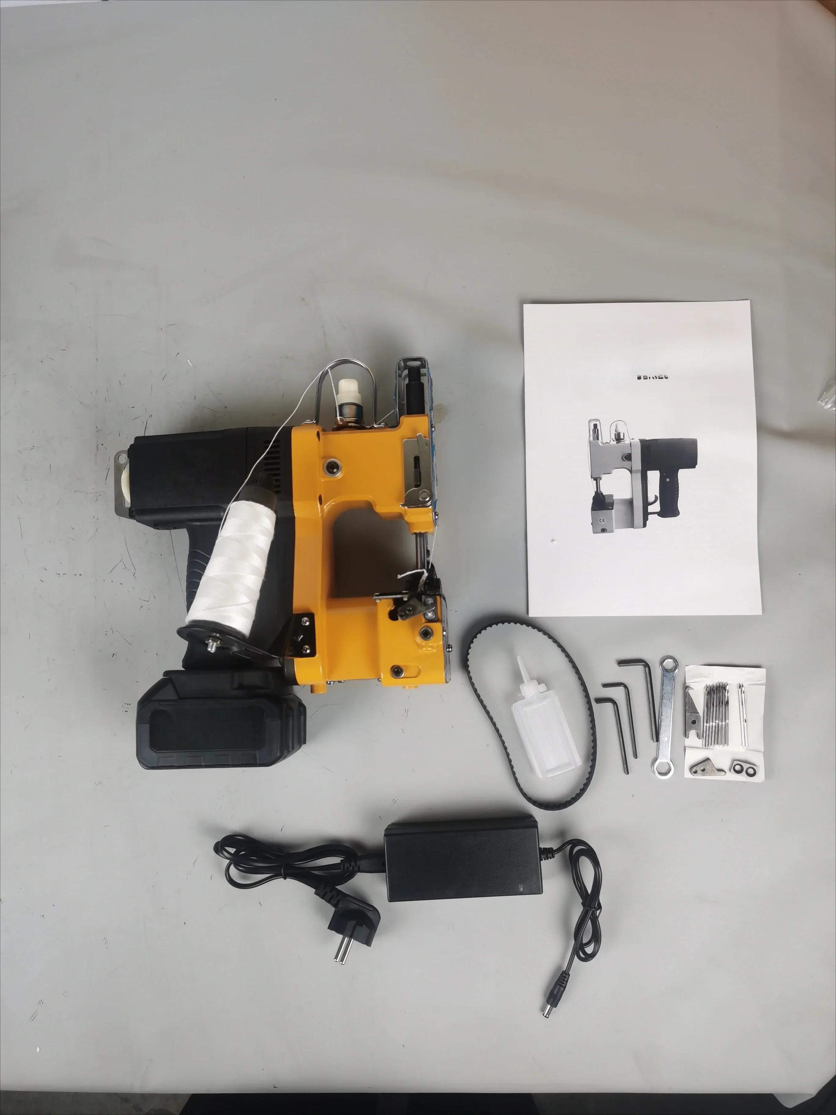 GK9-890D Portable bag sealing machine l closed bag sewing machine with battery