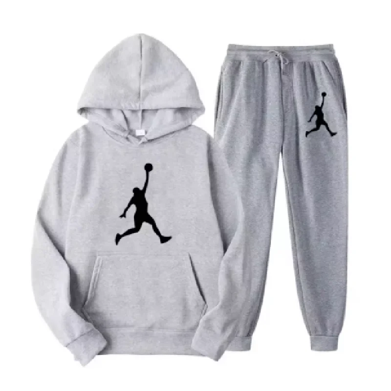 2025 otoño moda hombres sudadera hombres al aire libre correr Fitness traje mujer chándal ropa deportiva sudaderas con capucha + pantalones de chándal conjuntos