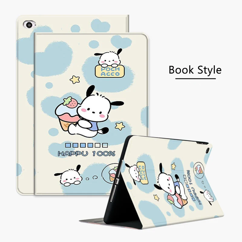 Pochacco iPad Case for 10th Generation 10.9 Inch 9th 10.2in Cartoon Case For 2024 Air Pro 11in Mini4 5 Tablet Cover Kids Gift