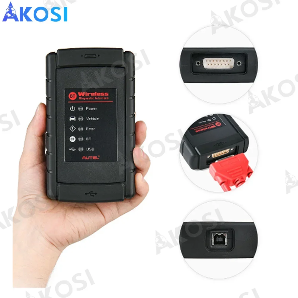 Autel Wireless Diagnostic Interface VCI Communication Adapter Bluetooth MaxiSys Pro MS908S 908 Mini MaxiCOM MK908P BT USB image 2