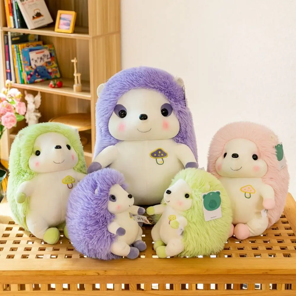 Abraço travesseiro de pelúcia animal ouriço boneca de pelúcia macio vida real ouriço brinquedo de pelúcia bonito kawaii ouriço plushie boneca crianças presente