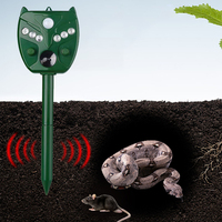 Solar Animal Repeller Ultrasonic Animal Repellent Motion Sensor Solar Powered Animal Deterrent for Raccoons Rabbits Foxes