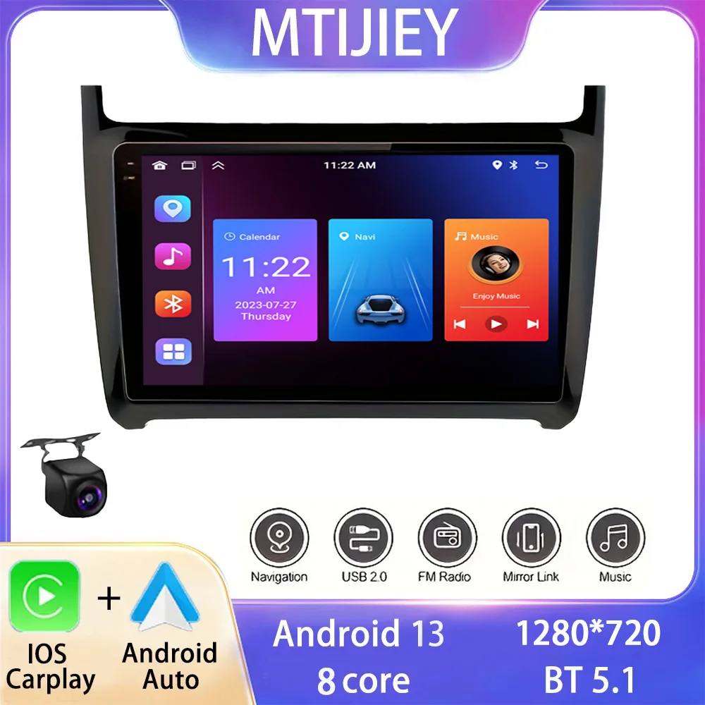 

carplay Car Radio System For Volkswagen New POLO2012-2023, For Android13 Support Wireless Carplay,Android Auto, With Wireless