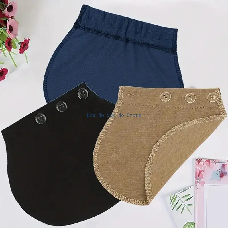 19qf Mutterschaft Taille Extender einstellbarer Stretchgewebe für Schwangerschaftsjeanshosen