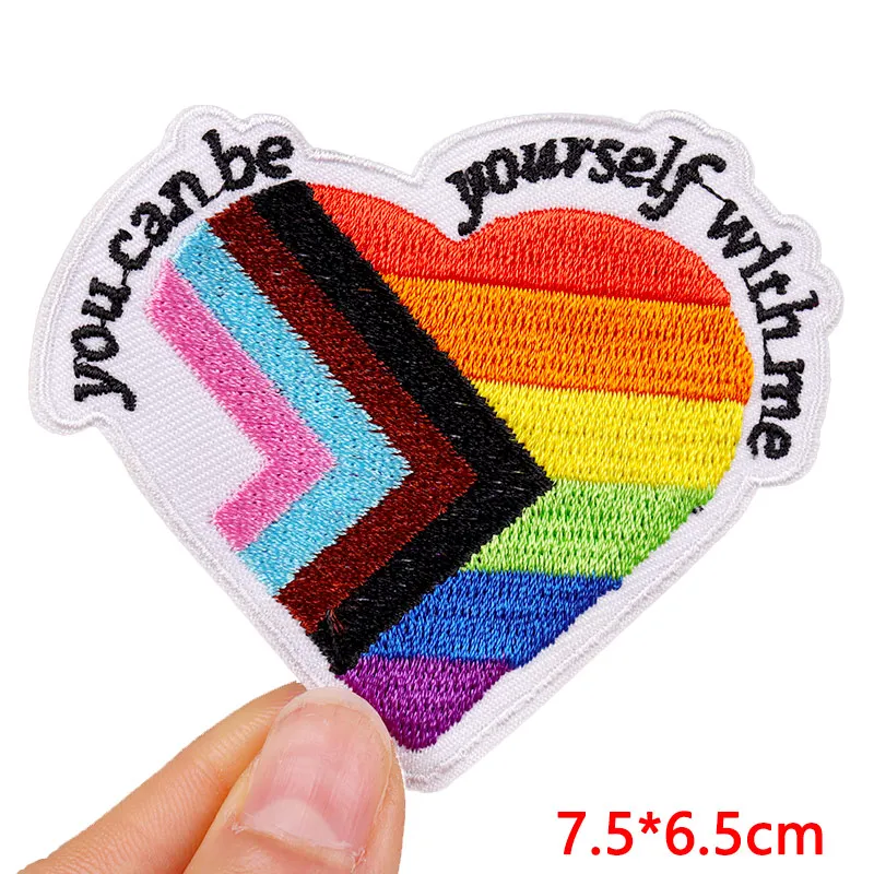Cartoon Patch bleiben seltsam Eisen auf Patches für Kleidung Stickerei/schmelz bare Patch gestickte Patches auf Kleidung Jacken Aufkleber – Detail 3