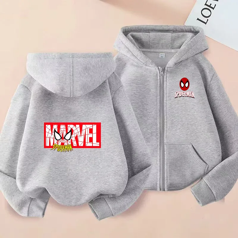 

Marvel Kids Hoodie Autumn Winter Cartoon Print Cozy Lined Casual Trendy Boys Girls Clothing Hot Selling