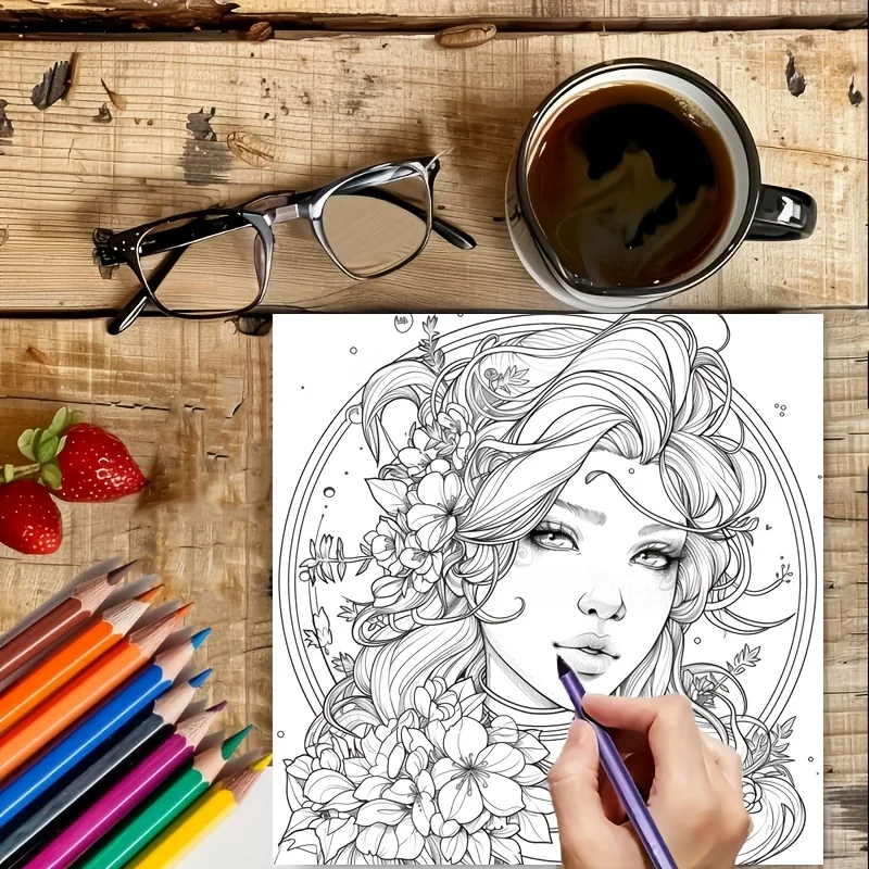 1 st Artistry Fantasy Coloring Kleurboek voor rustgevende stress |   Kleurboek voor stressreductie voor stressverlichting en cadeaus