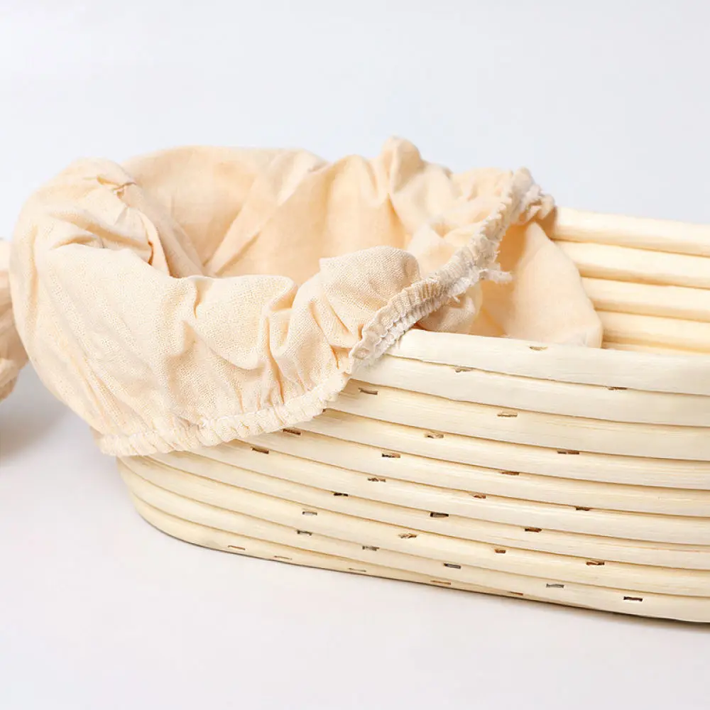 Banneton Proofing Basket Natural Rattan Bowl For Sourdough Bread Fermentation Handmade Artisan Baking Dough Rise Basket