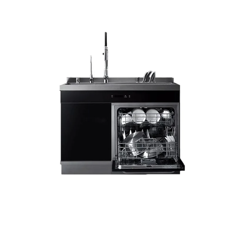 Integrated Sink Dishwasher Household Dishwasher Integrated Embedded Built-in Cabinet Type Multifunctional Drawer Automatic Intel