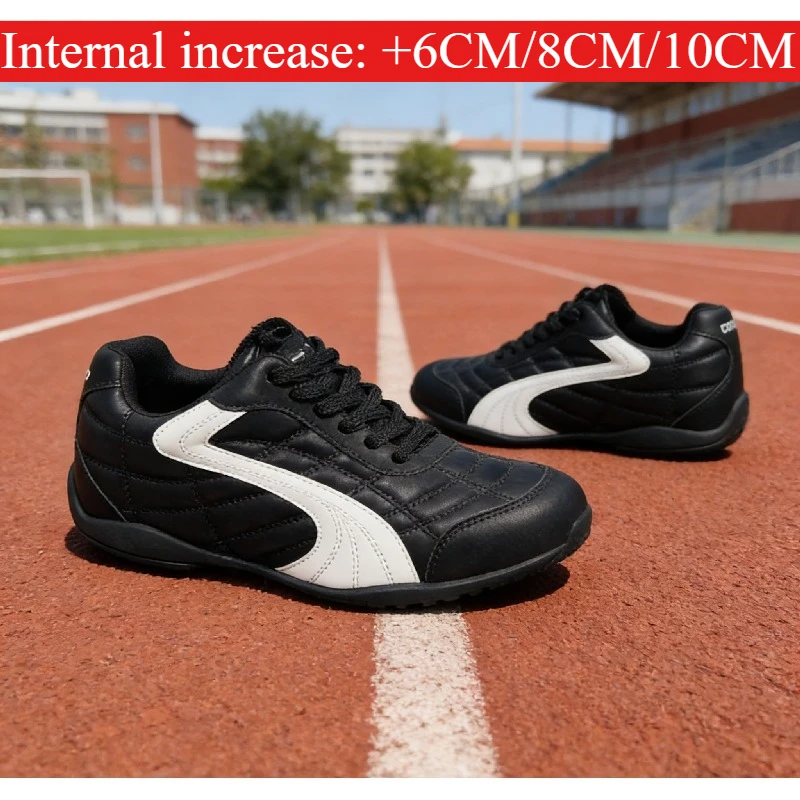 

2026 New Spring and Autumn Fashion Casual Men's Outdoor Casual Shoes, Black and White Leather Sports Shoes, Hiking Shoes