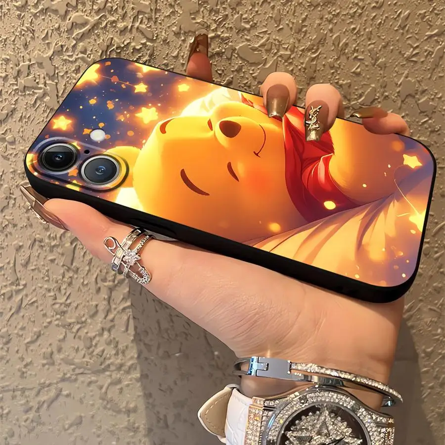 Soft Back Phone Cover Case for iPhone 13 Mini 12 17Air SE 17 16 Pro Max 11 14 15 Plus X XS XR 7 8 Disney Winnie The Poodle