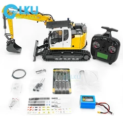 CUT-914 High-end simulation customized tailless excavator engineering machinery hydraulic remote control metal model RTR