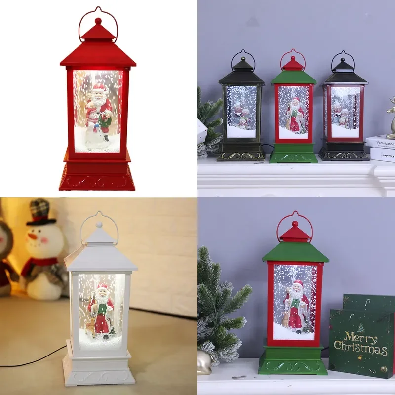 for Christmas Street Light Music Electric Snow Pendulum Lamp Small Lantern Ornament Shopping Mall Hotel Scene Decoration