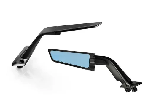 Hoge Kwaliteit Motorfiets Achteruitkijkspiegel Hd Blauw Reflector Spiegel Zwart Aluminium Achteruitkijkspiegels Voor Yamaha TMAX560 2022-2023