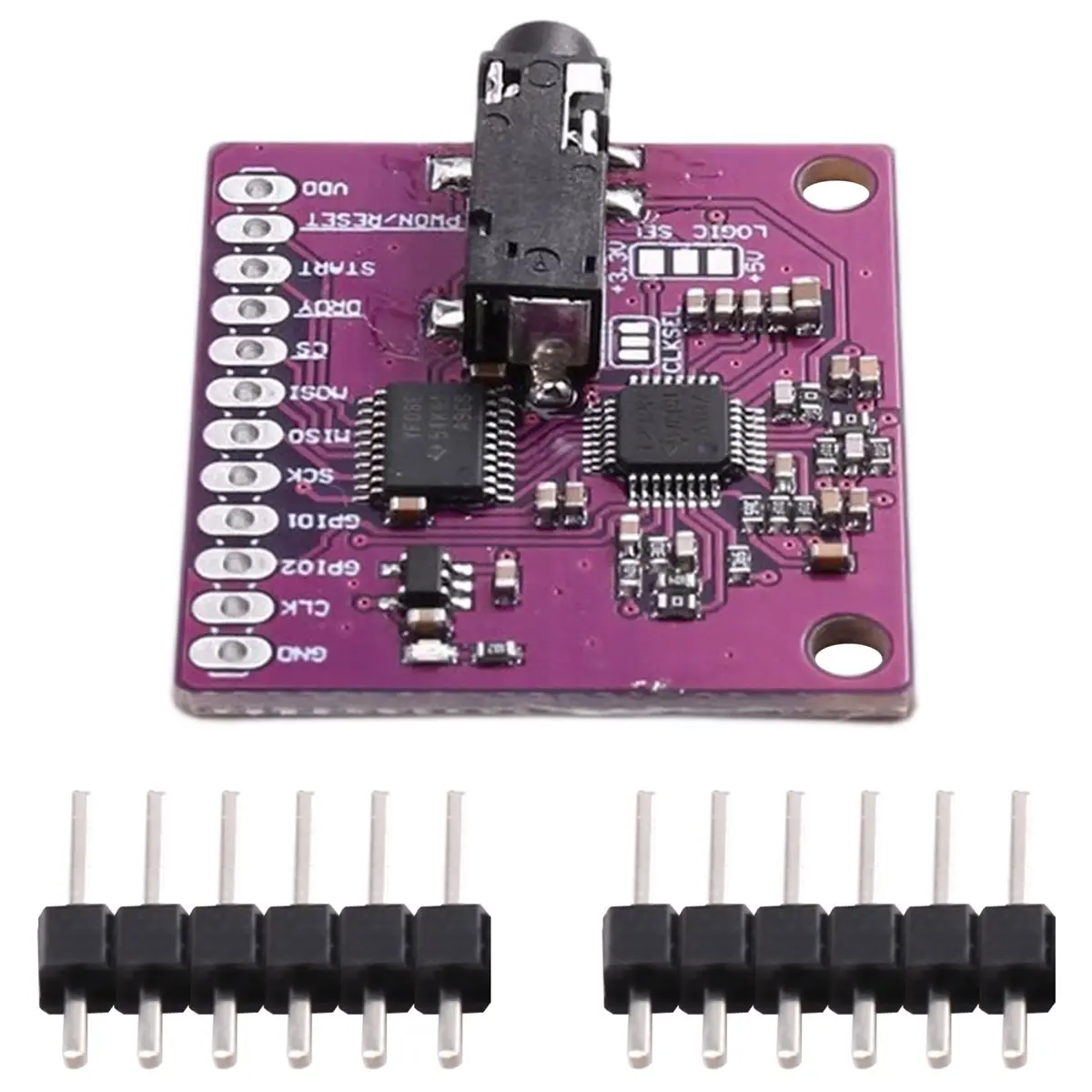 【DT56】ADS1292R 24-Bit ECG Impedance Module, Low-Noise Analog-to-Digital Converter for Heart Rate ECG Monitoring Development