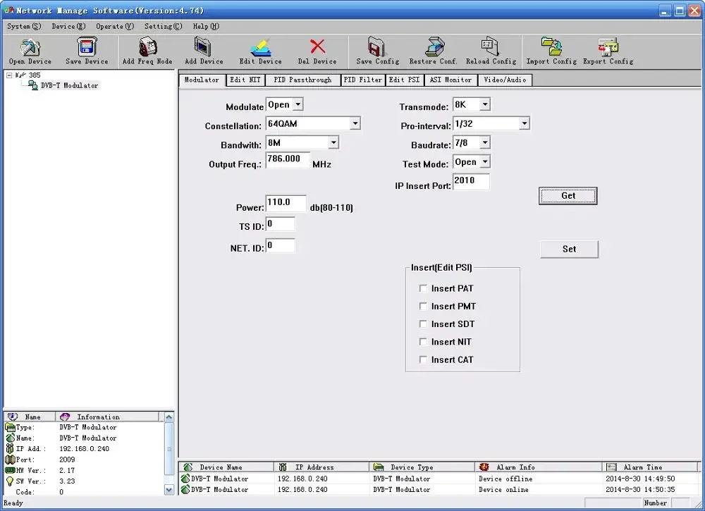 SC-4106 SoChuang 1U Design IP to DVBT Modulator with FCC Certificate Asi Input
