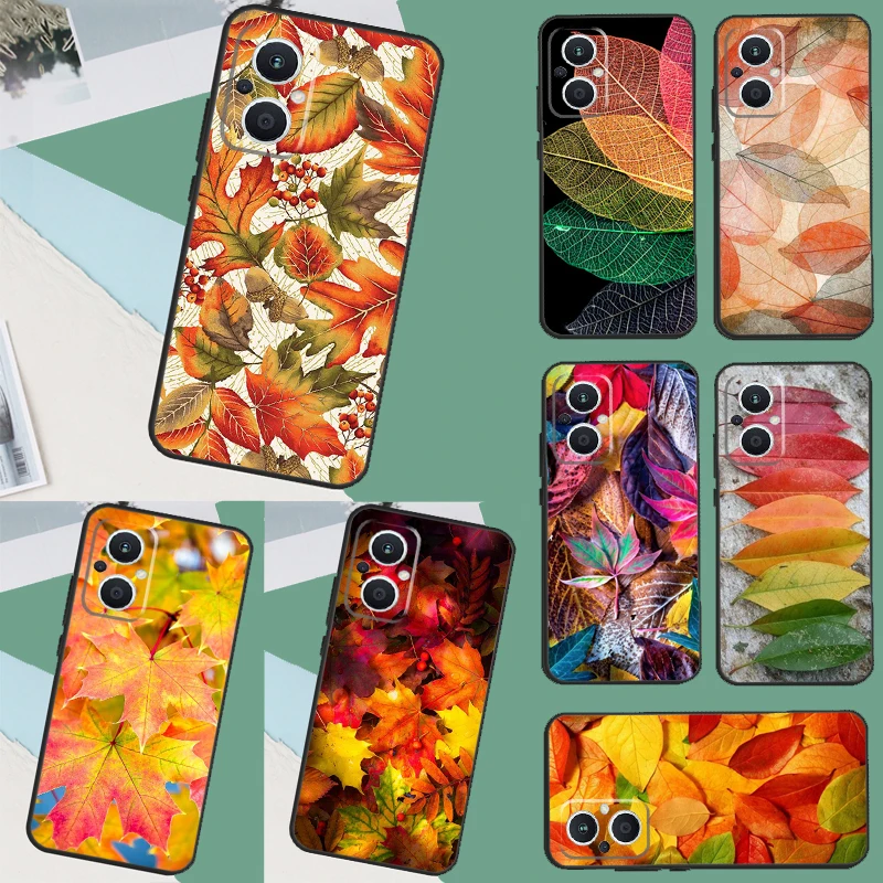 Colorful Leaves Funda For OPPO Reno 8 7 6 5 4 Lite 3 2Z 4Z 5Z 8T OPPO Find X6 X5 Pro X2 X3 Neo Lite Case