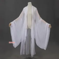 Original Hanfu Blouse Female White Fairy Long Chinese Sun Protection Clothes Big Sleeves Chinese Traditional Hanfu Women Jacket
