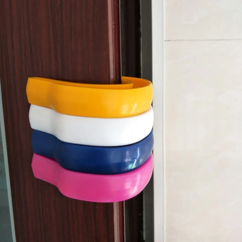 First Responder Door Jam Security Stops Edge Plastic C-Shaped Wedge Children Protection Locks Finger Safe Door Stopper