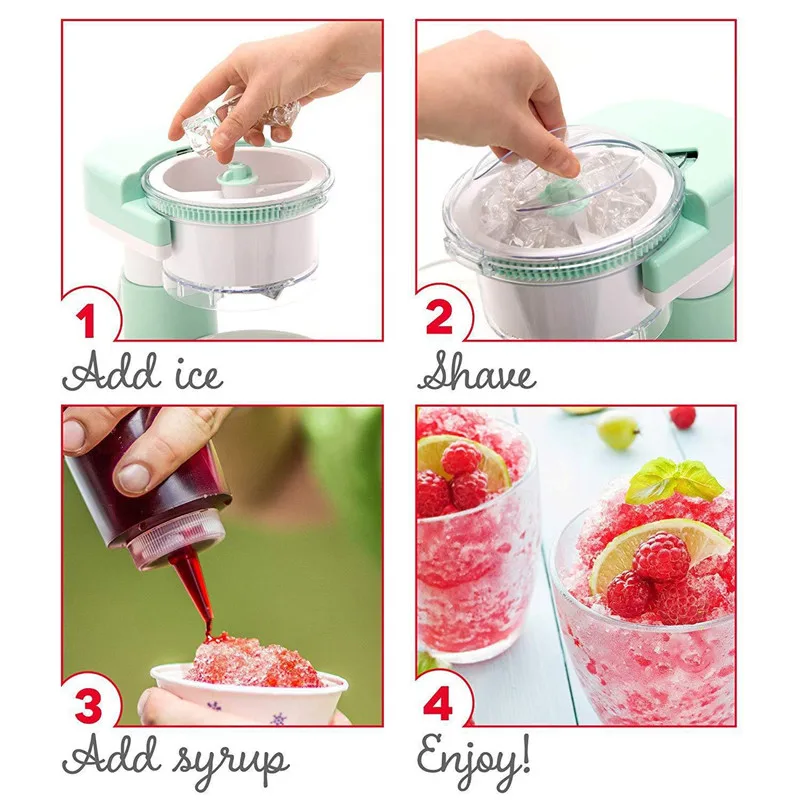 Home electric ice maker Ice breaker slush machine Hail ice machine slush machine Small shaved ice machine