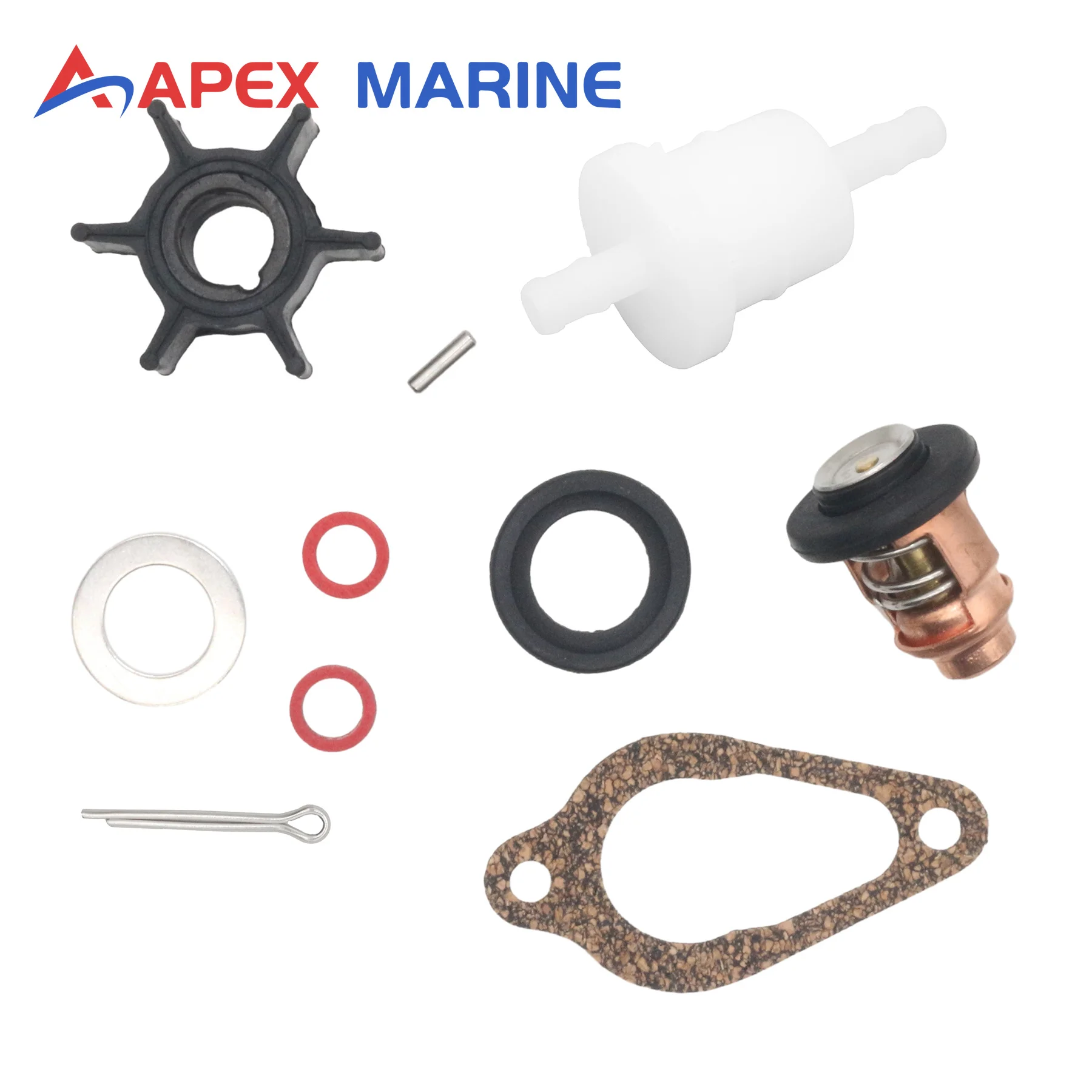 8M0120837 Marine Motor Maintenance Kit Fits for Mercury 8HP 9.9HP Boat Outboard Engines Replacement Models 47-8037481