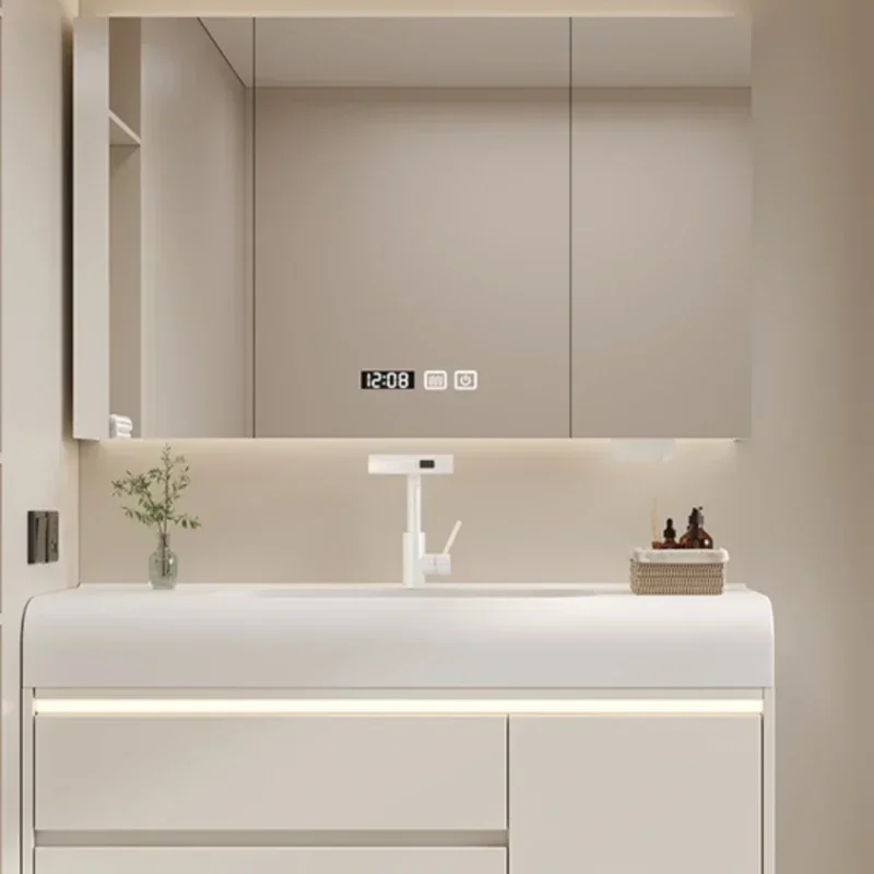 Furniture Bathroom Cabinet vanity Storage Small Closet Medicine Shelf Narrow Vanity Luxury Salon Station Floor Gabinete Towel