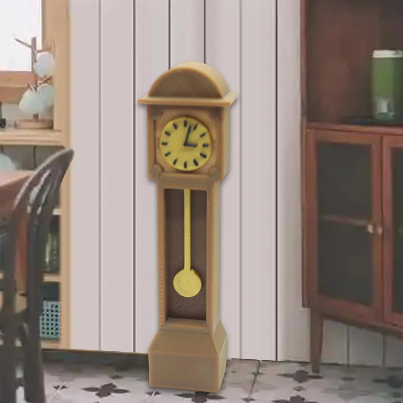 

Миниатюрные напольные часы для кукольного домика, масштаб 1:12, миниатюрная игрушка, модель орнамента, украшение для комнаты, декор для гостиной, сцена из жизни, ретро