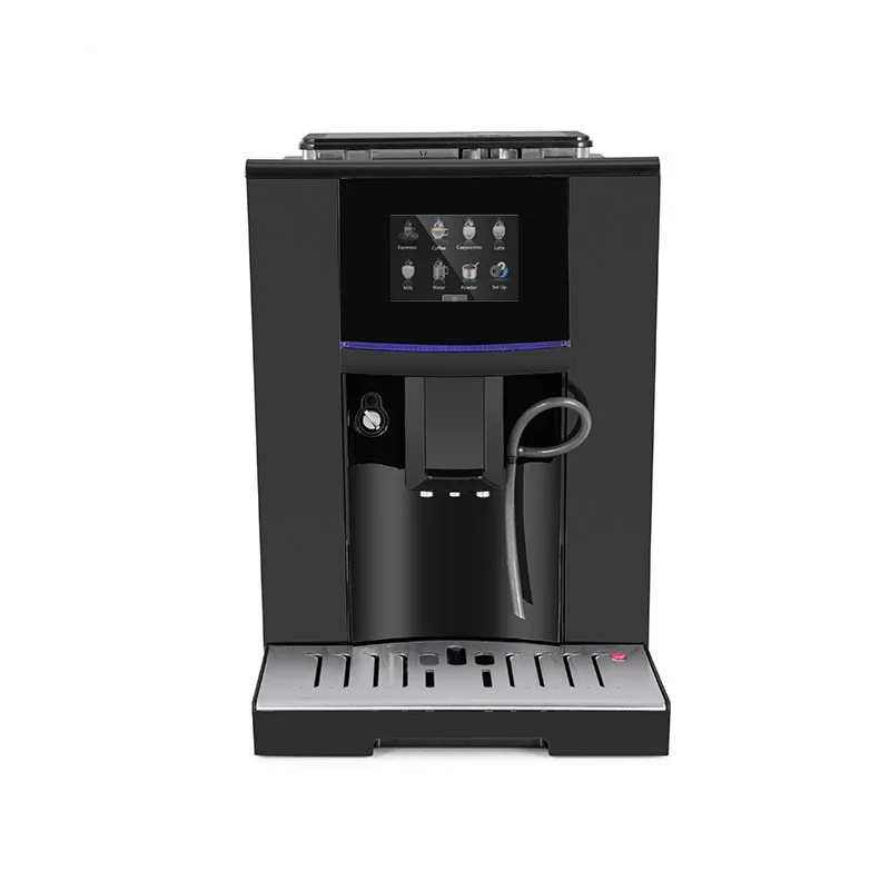 4  Language One Touch Fully Automatic Bean To Cup Espresso Coffee Machine Coffee Beans Powder Brewing Milk Foam Cappuccino Latte