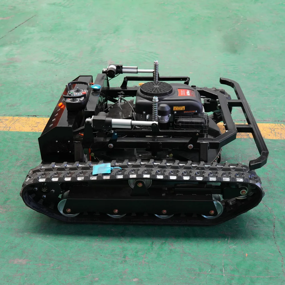 Remote Control 12  1000mm Robot Lawn Mower Grass Cutter Flail Mower Petrol Crawler Lawn Mower for Sale