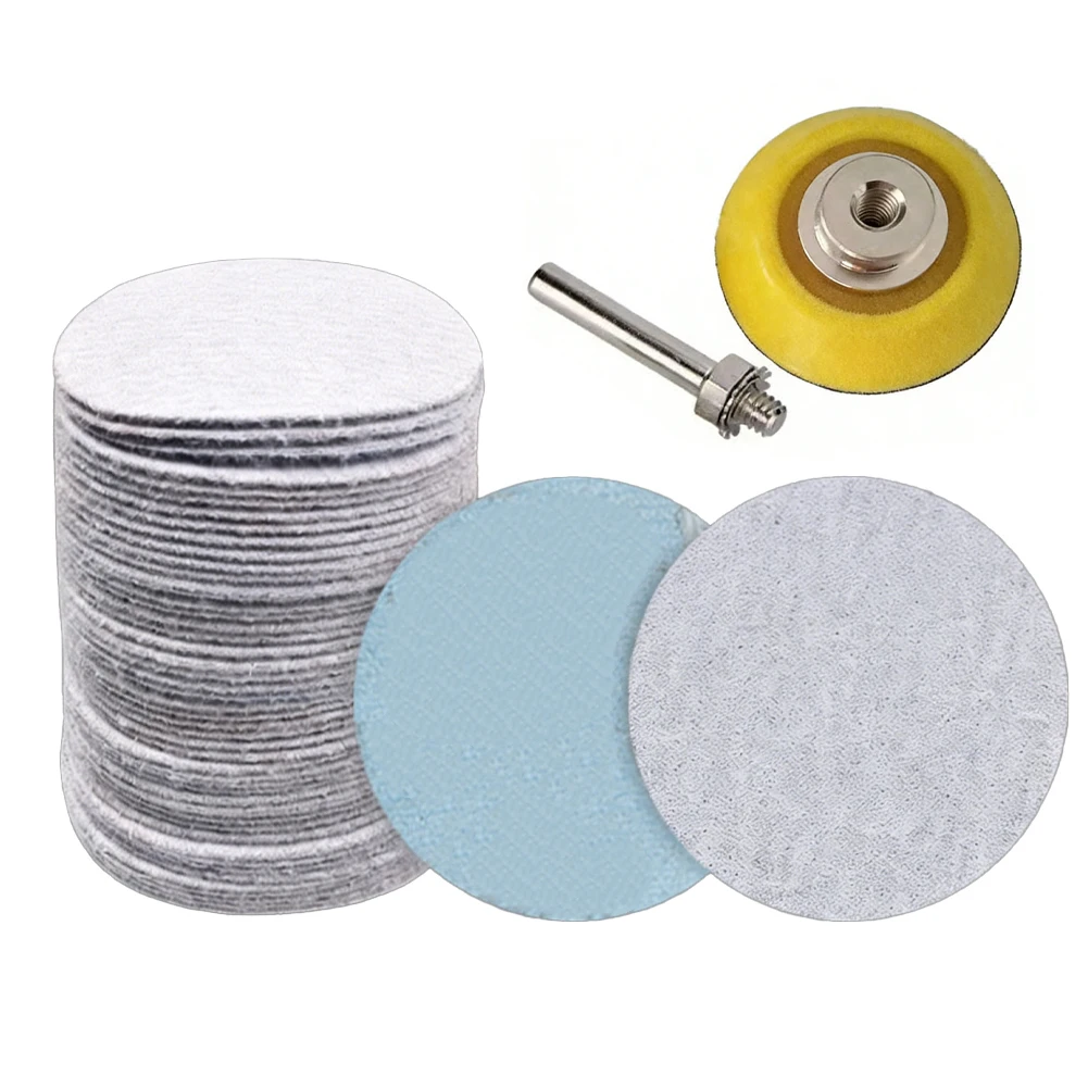

2 Inch 50mm Flocked Sandpaper Set With Suction Cup For Woodworking Jewelry Polishing Dry Sanding Abrasive Rolls 60-1000 Grit