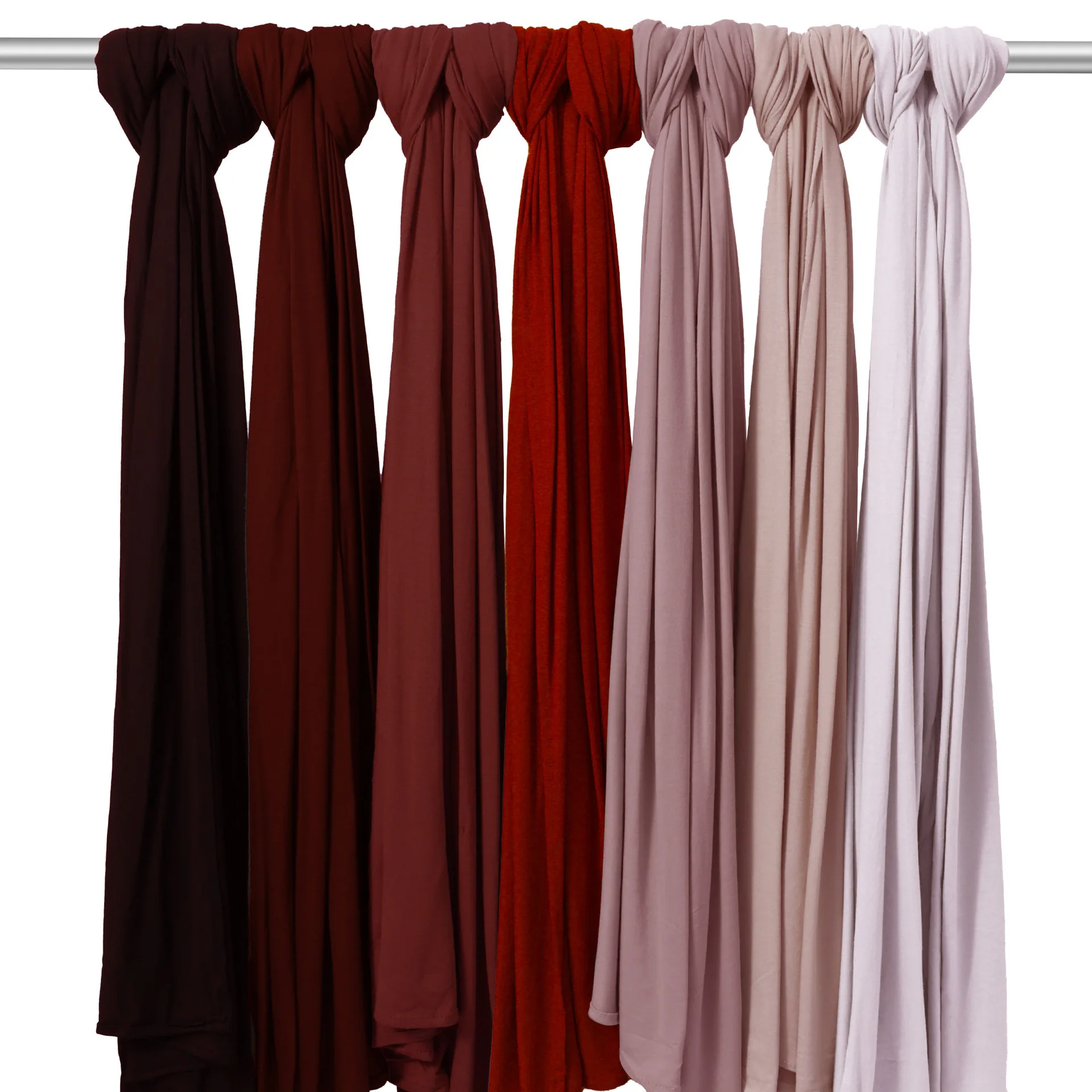 

[Mercerized Cotton] Modal Solid Color Scarf Sweat Cloth Bag Head Long Scarf Jersey Scarf Shawl Summer Sun Protection