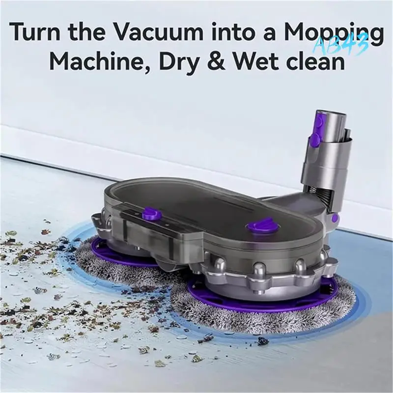 

AB43-Electric Mop Head Attachment For Dyson V10 Slim/ V12 Detect Slim Vacuum Cleaner Part With Water Trank And Trigger Lock
