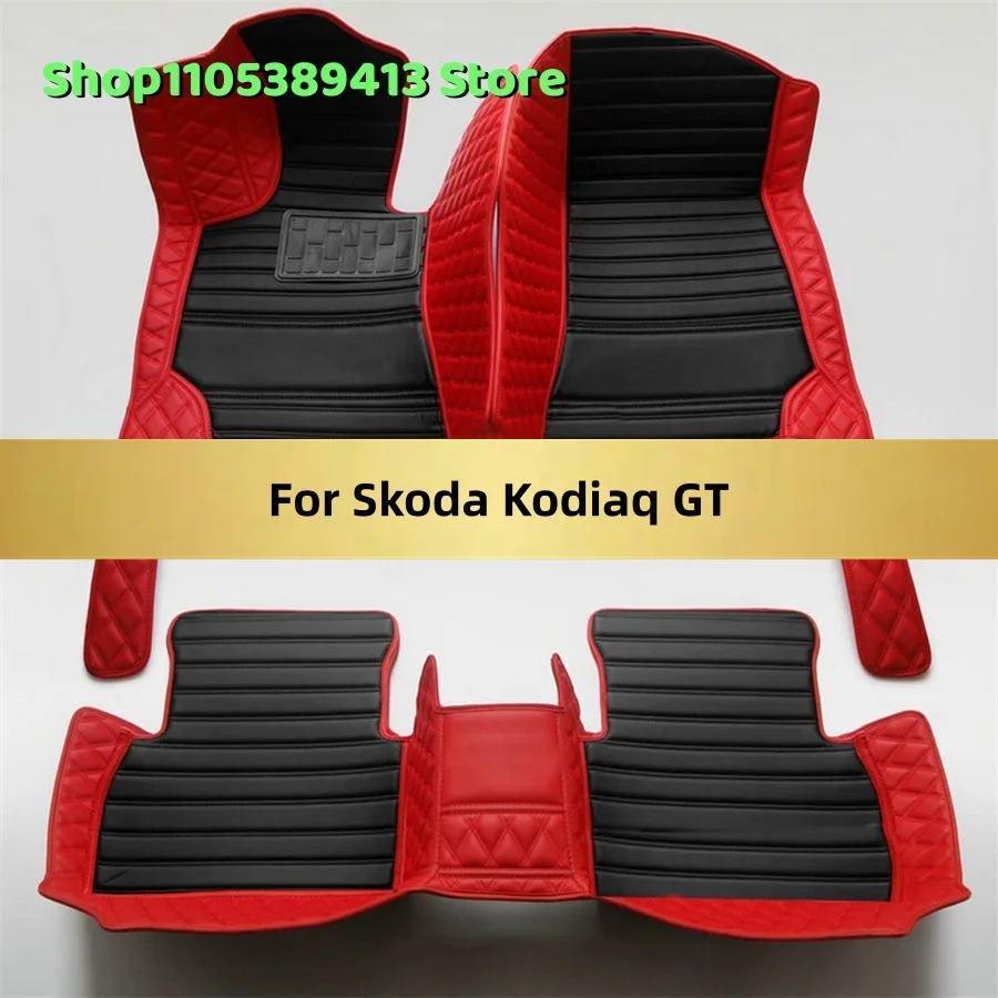 

Индивидуальные автомобильные коврики из искусственной кожи для Skoda Kodiaq GT 2026 2025 2024 2023 2022 2021. Аксессуары для авто, коврики, ковровые покрытия.