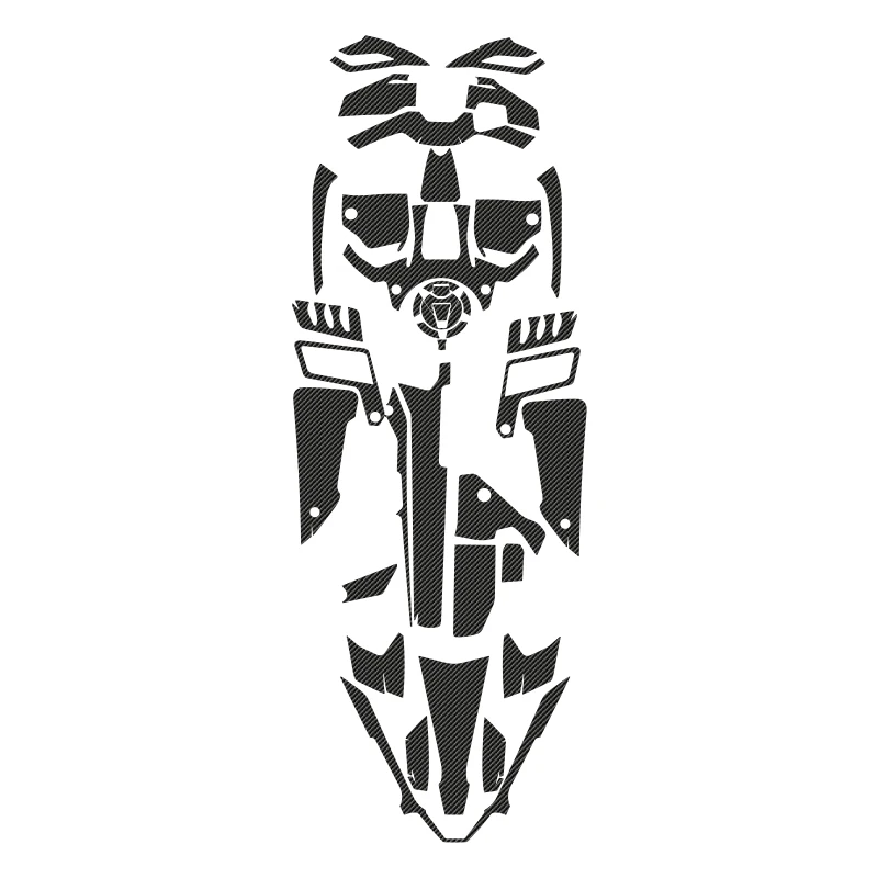 ل Kove 800X دراجة نارية 5D ألياف الكربون حماية كامل الجسم التفاف الفيلم-ملصقات مقاومة للماء المضادة للخدش أجزاء موتو وزارة الدفاع #5