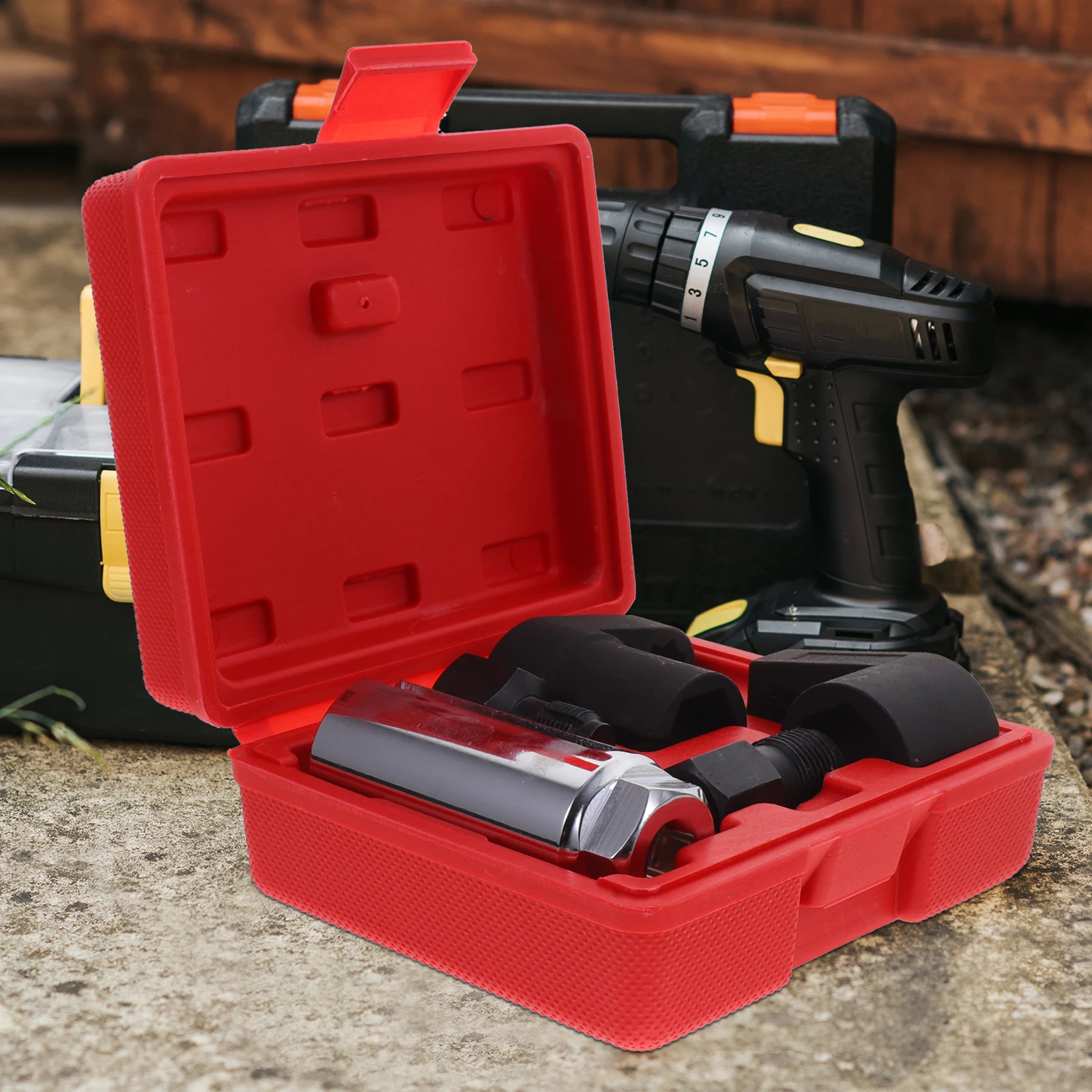 

Oxygen Socket Wrench Tool Auto Mechanic Remover Specialty Oxygen Wrench Socket Set O2 Sensor Spacer Adapter Extender Automotive
