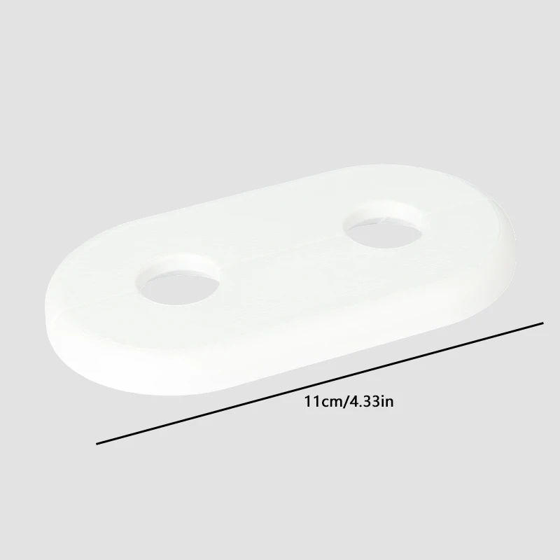2pcs Double Rosette Radiator Cover Heating Pipe Escutcheon For Wall Floor Hole  White