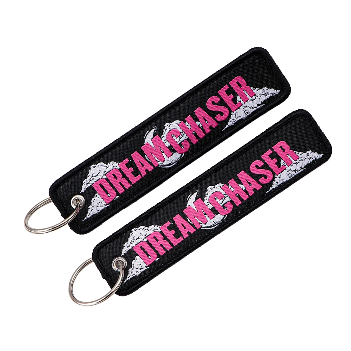 Chaveiro estilo JDM para mulheres e homens, presente, chaveiro com etiqueta tecida, chaveiro para carro e moto, chaveiro bordado, acessórios para moch