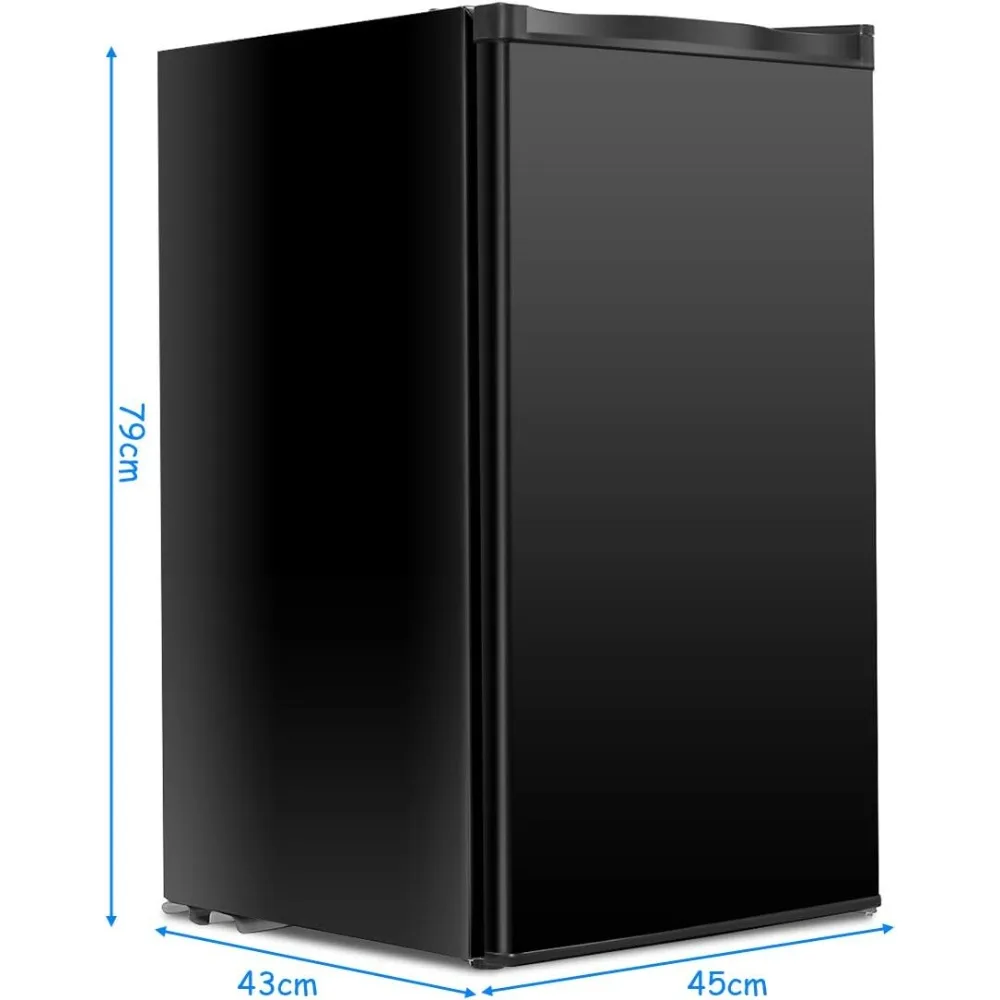 Safeplus Mini Dorm Compact Refrigerator,3.2 Cu.Ft Compact Refrigerator Under Counter Refrigerator with Small Freezer Removable