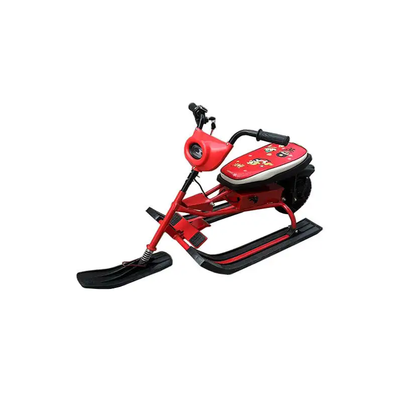 36V 500W Powerful Kids Electric Snowmobile For Winter Fun, With Front Sled & Shock Absorber