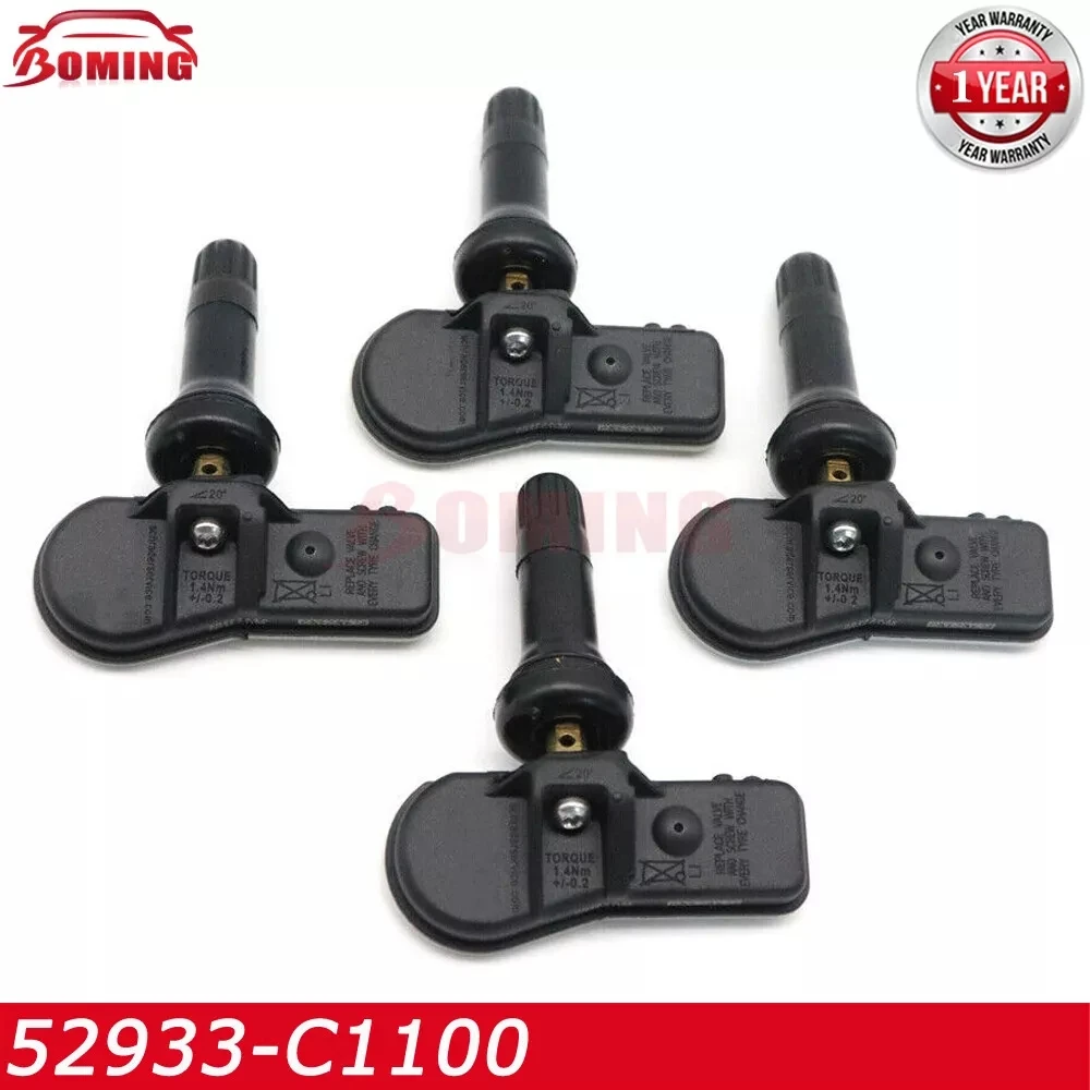 

Датчик давления в шинах TPMS 52933-C1100 подходит для Hyundai Creta IX25 I20 Tucson I40 IX35 Sonata 52933-C8000 52933C1100 433 МГц