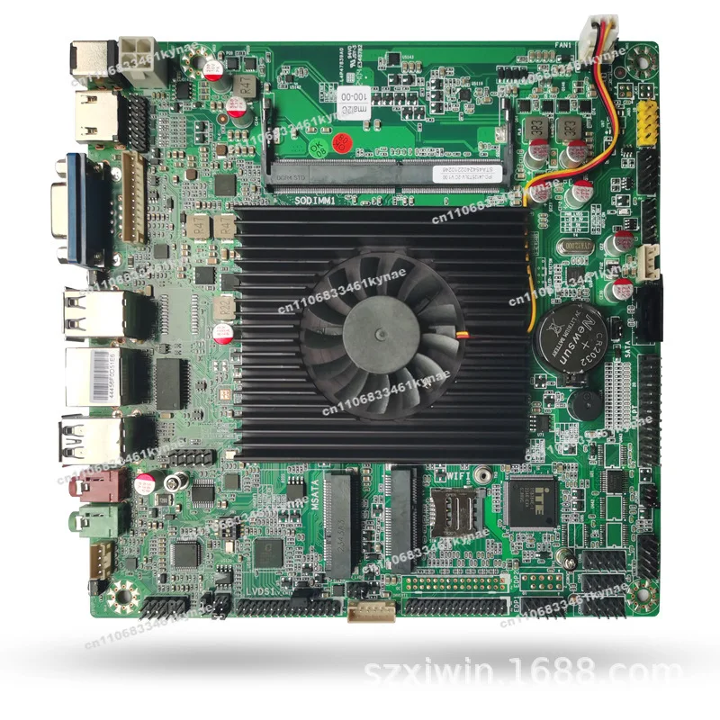 Suitable for J4125 Quad-core X86 Mini Industrial Control Industrial Main Board Gigabit Single Dual Network 6COM Serial Port