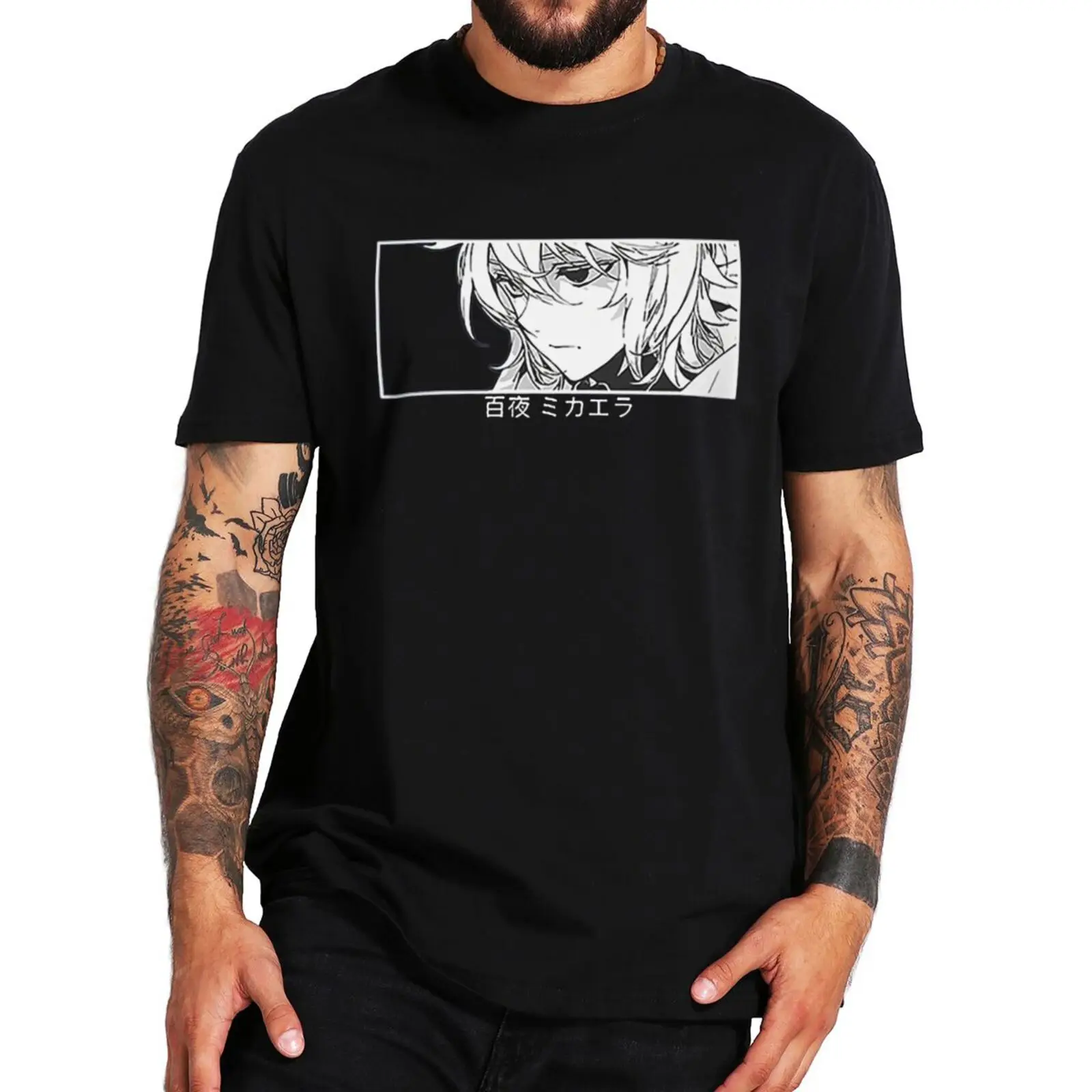 New arrived T-shirts Seraph Of The End T-Shirt Manga Anime Yuichiro Fans Harajuku Short Sleeve Summer Cotton Soft Casual T Shirt