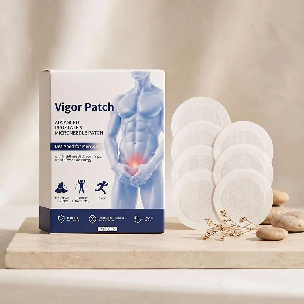 Prostate Patch Microneedle Patch Herbal Extract Advanced Formula Hydrocolloid Adhesive for Men Nighttime Care