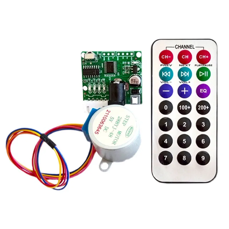 Stepper Motor Driver Kit with Infrared Remote ULN2003 Driver Board + IR Infrared Remote Control for 28BYJ48 5-Wire 4-Phase Moto