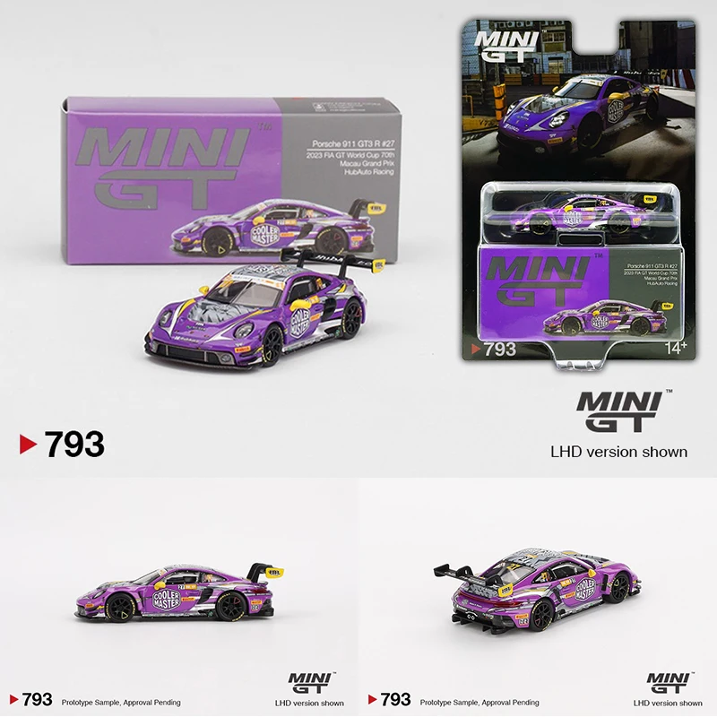 MINIGT 1:64 Porsche 911 GT3 R RS Carrera Targa Dakar Rallye Diecast Car Model Collection Toys