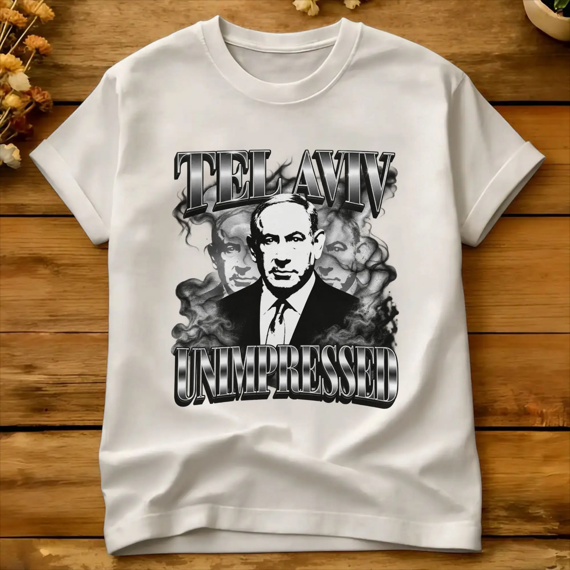Benjamin Netanyahu Cotton T-Shirt For Male Summer  Street Style T-Shirts Fashion Tee Shirt Oversized Print Tops