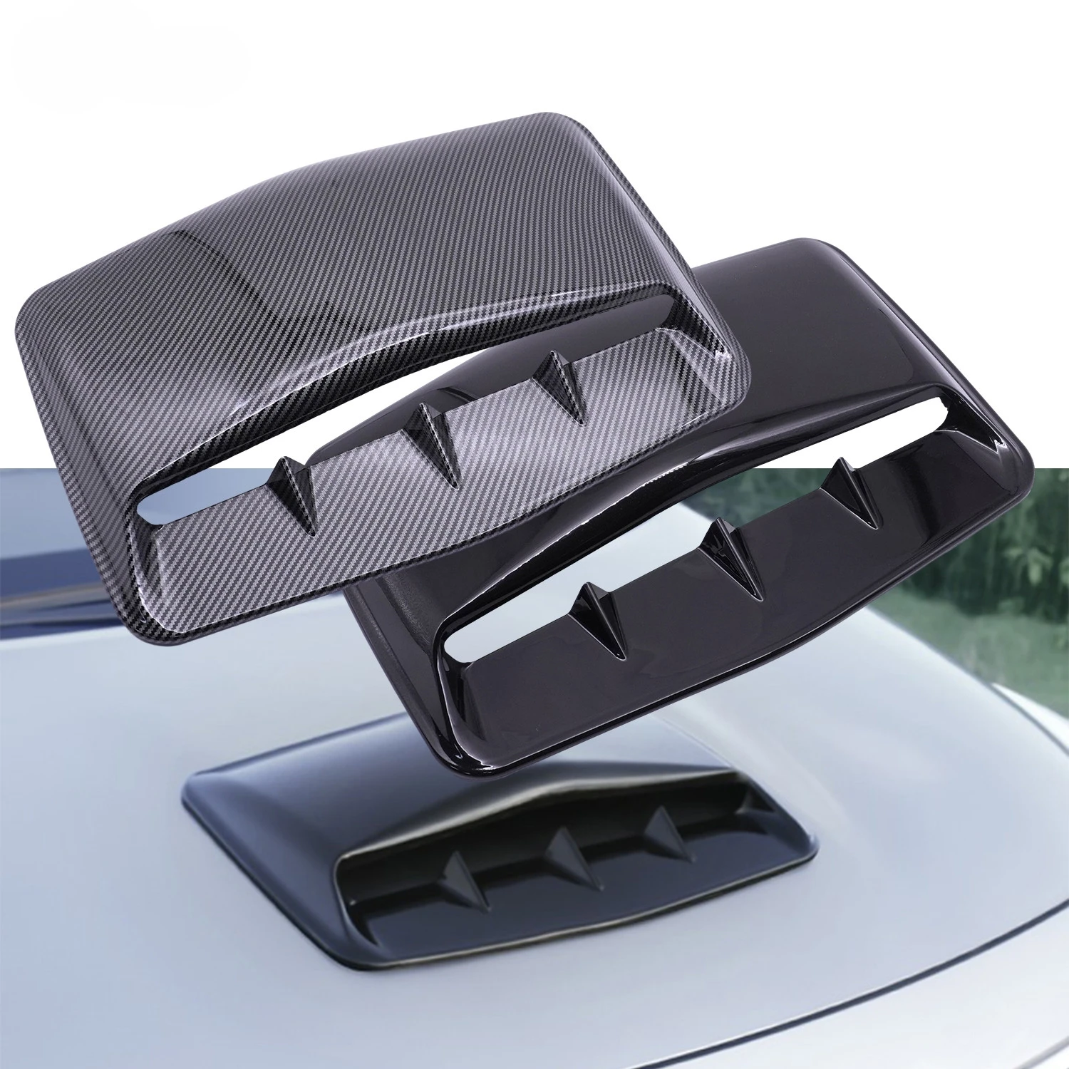 

Front Hoop Scoop Bonnet Air Intake Vent Cover For Grille Inlet Trim Modification Engine Turbo Car Accessories Universal